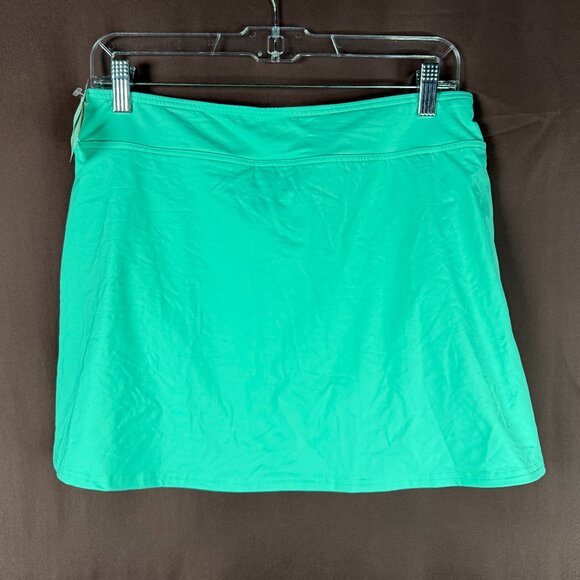 Lands' End Women's 2-14, 4 LONG Tummy Control Swim Skirt Island Aqua‎ - Picture 1 of 7